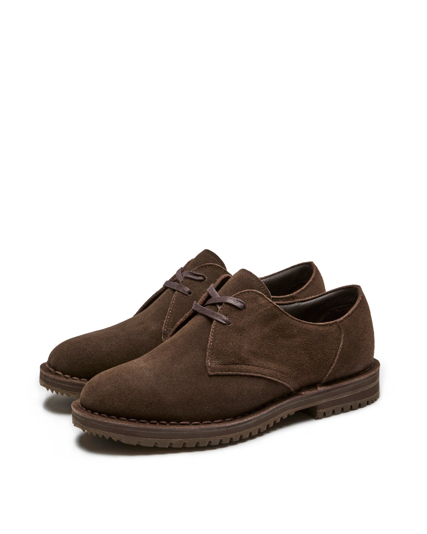 PLAIN-TOE SHOES IN D.BROWN (M)