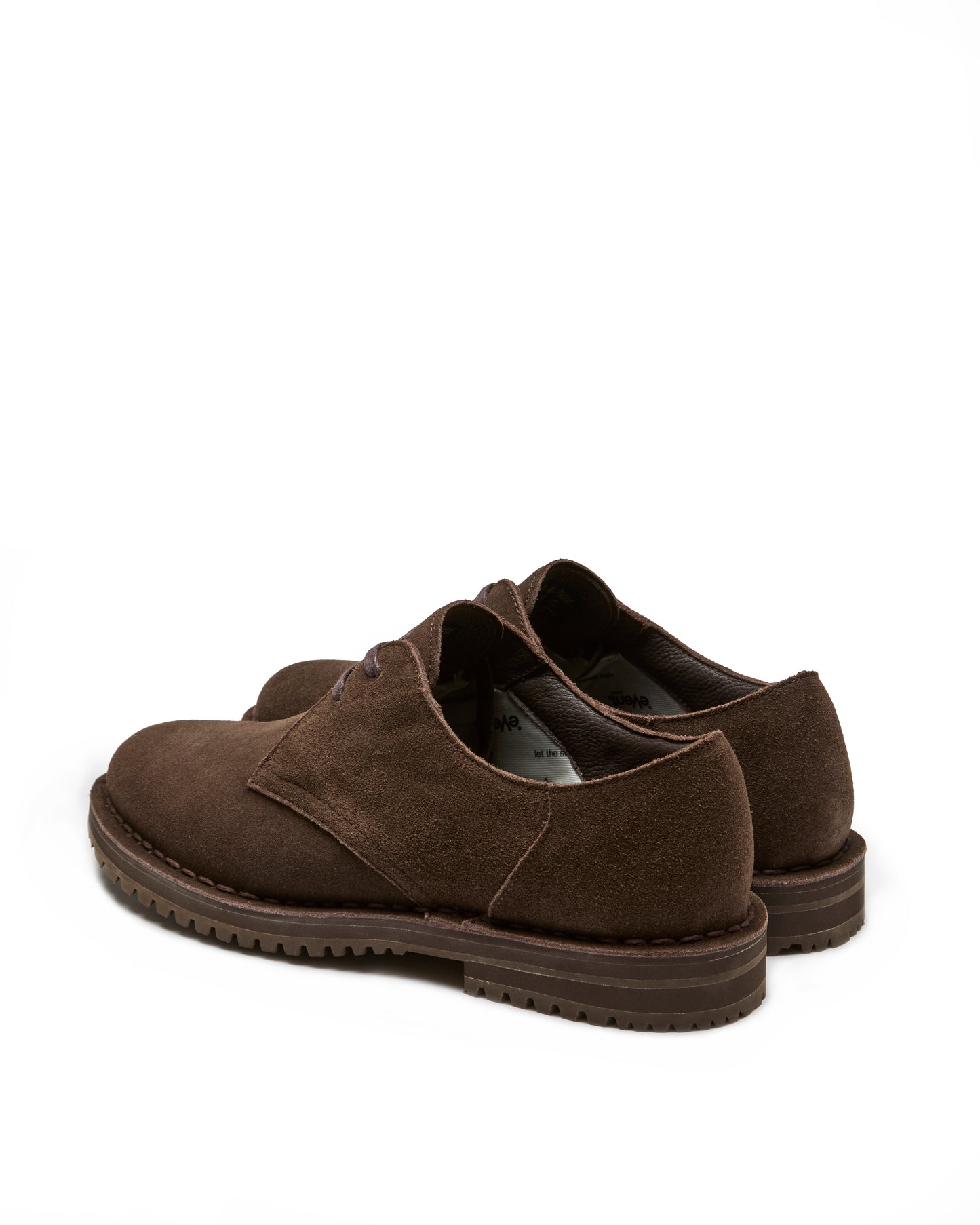 PLAIN-TOE SHOES IN D.BROWN (M)
