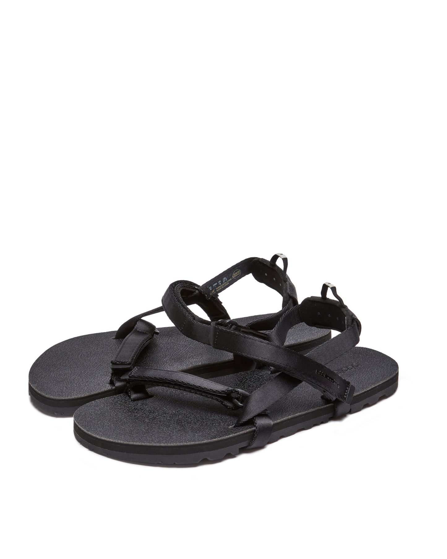 2-STRAP SANDALS IN BLACK - PUFB (M)