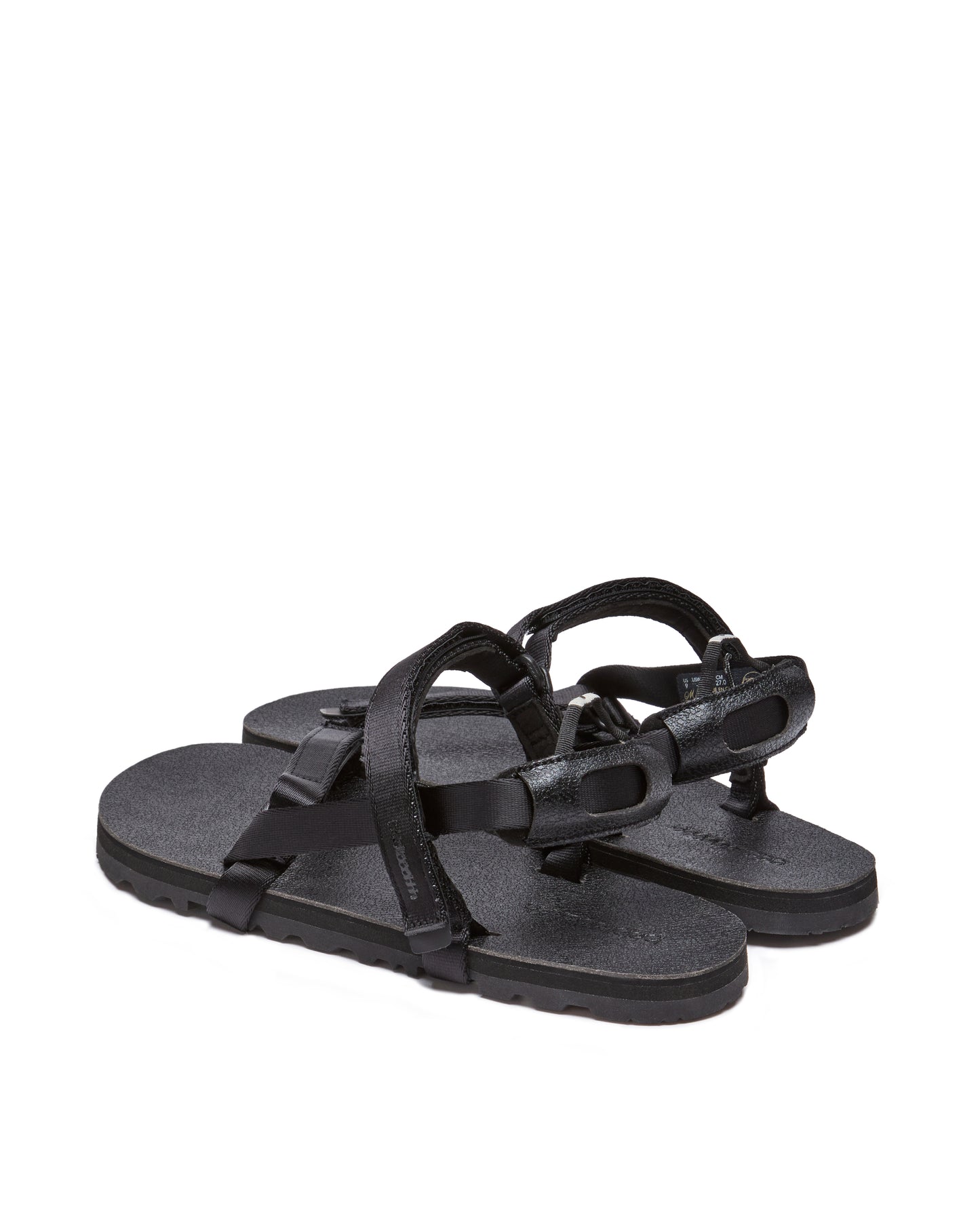 2-STRAP SANDALS IN BLACK - PUFB (W)