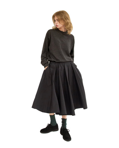 MIDI LENGTH FLARED SKIRT