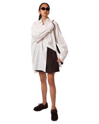OVER-SIZED WHITE DRESS SHIRT