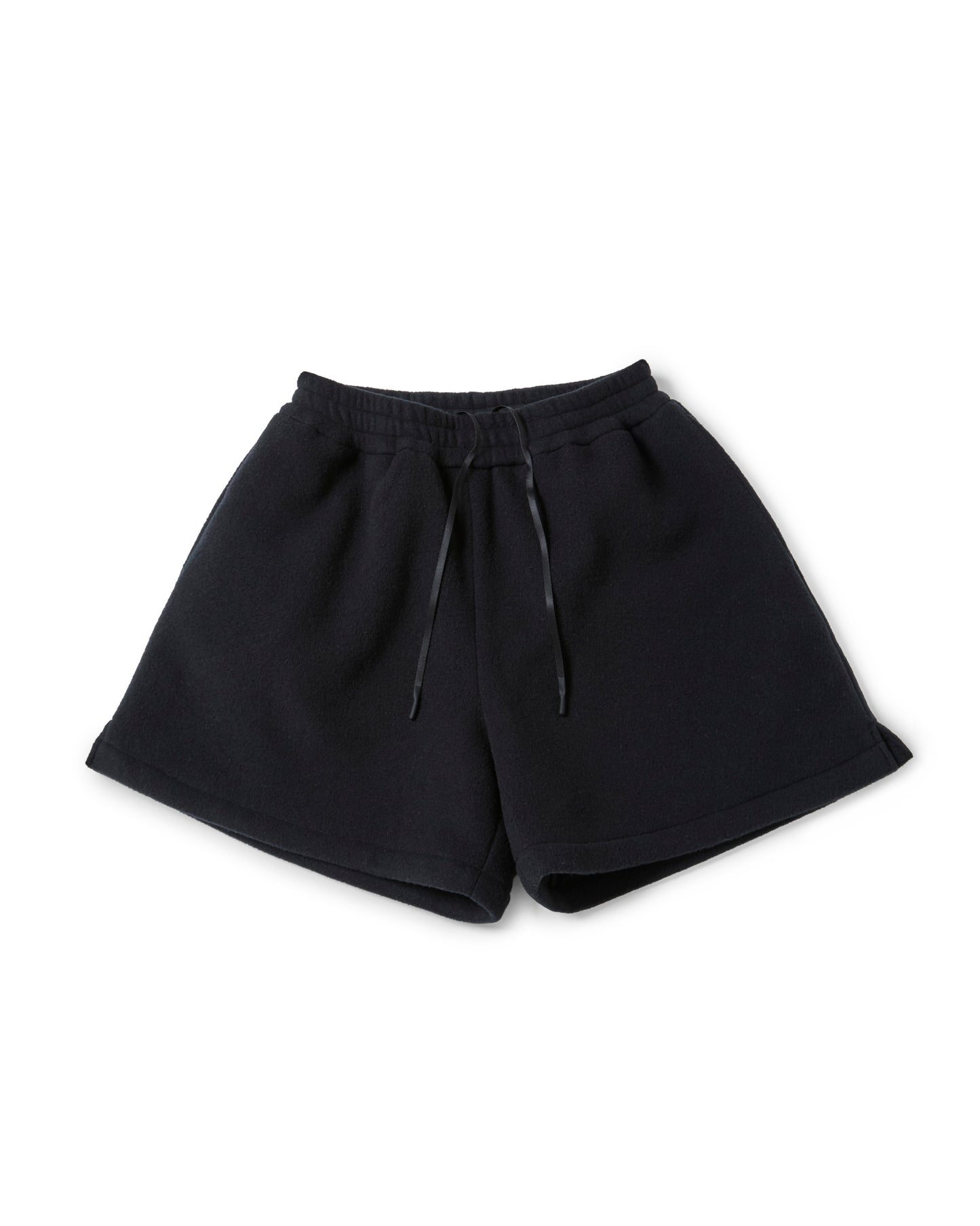 WIDE TRAPEZOID FLEECE SHORTS