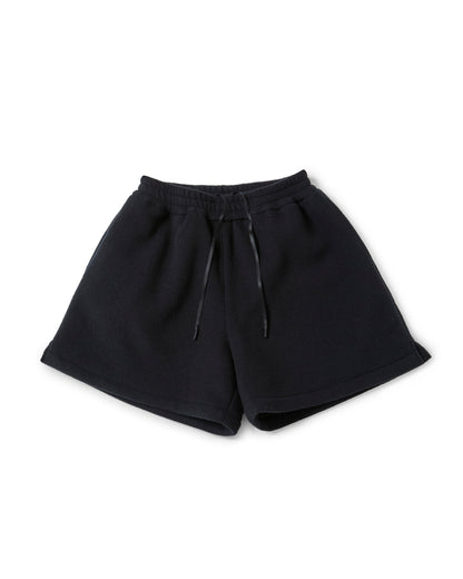 WIDE TRAPEZOID FLEECE SHORTS
