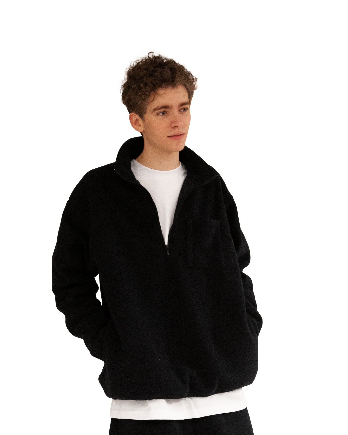 HALF-ZIP FLEECE PULLOVER