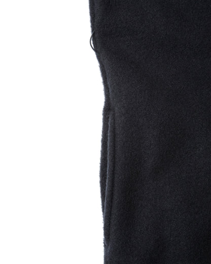 MAXI-LENGTH FLEECE DRESS WITH A BELT