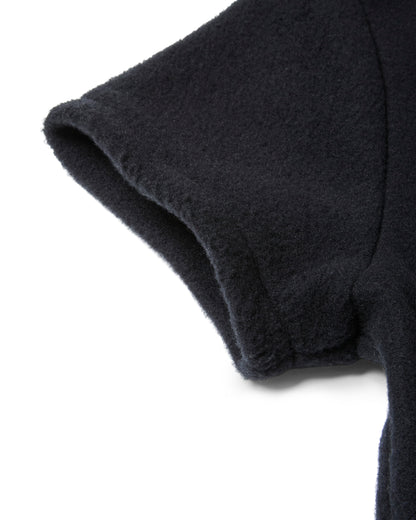 MAXI-LENGTH FLEECE DRESS WITH A BELT