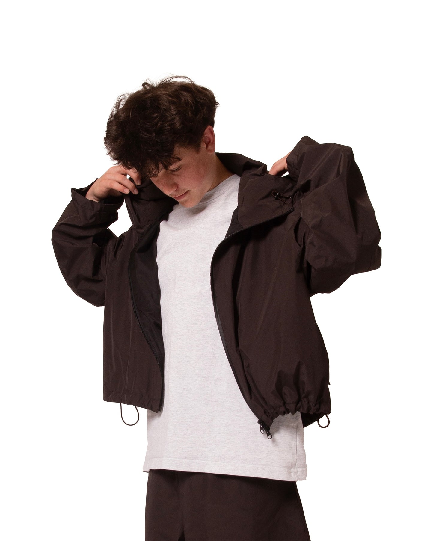 EXTRA-CROPPED FULL-ZIP PARKA