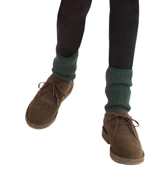 PLAIN-TOE SHOES IN D.BROWN (W)