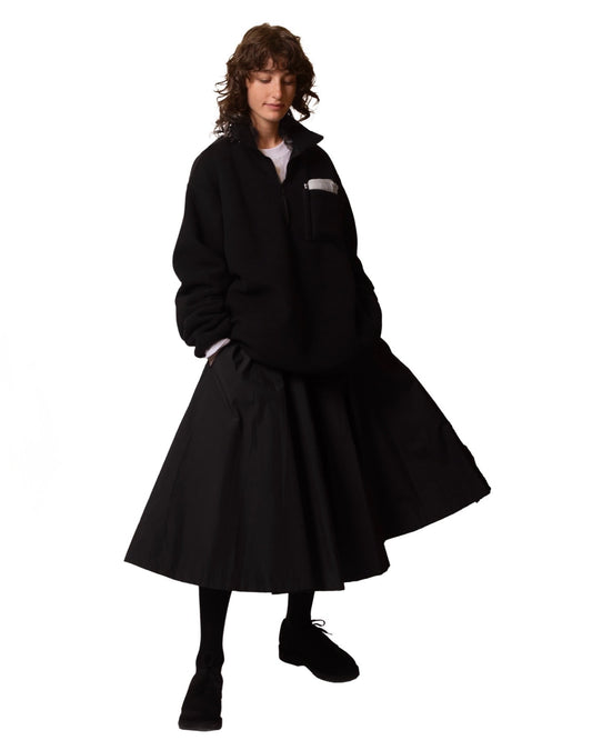 MIDI LENGTH FLARED SKIRT