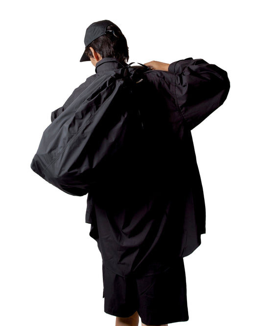MEDIUM CAPACITY 2-WAY DUFFLE BAG IN BLACK