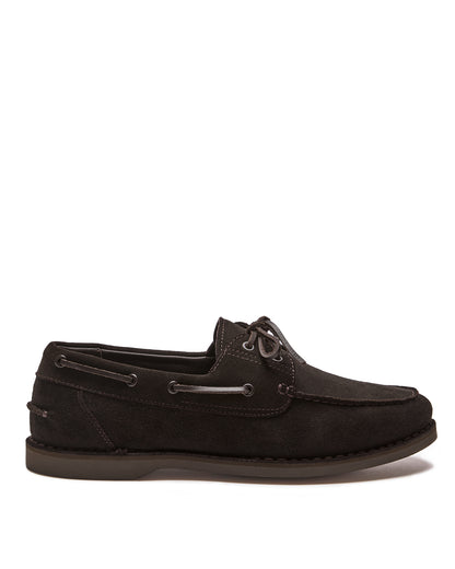 DECK SHOES IN D.BROWN (W)