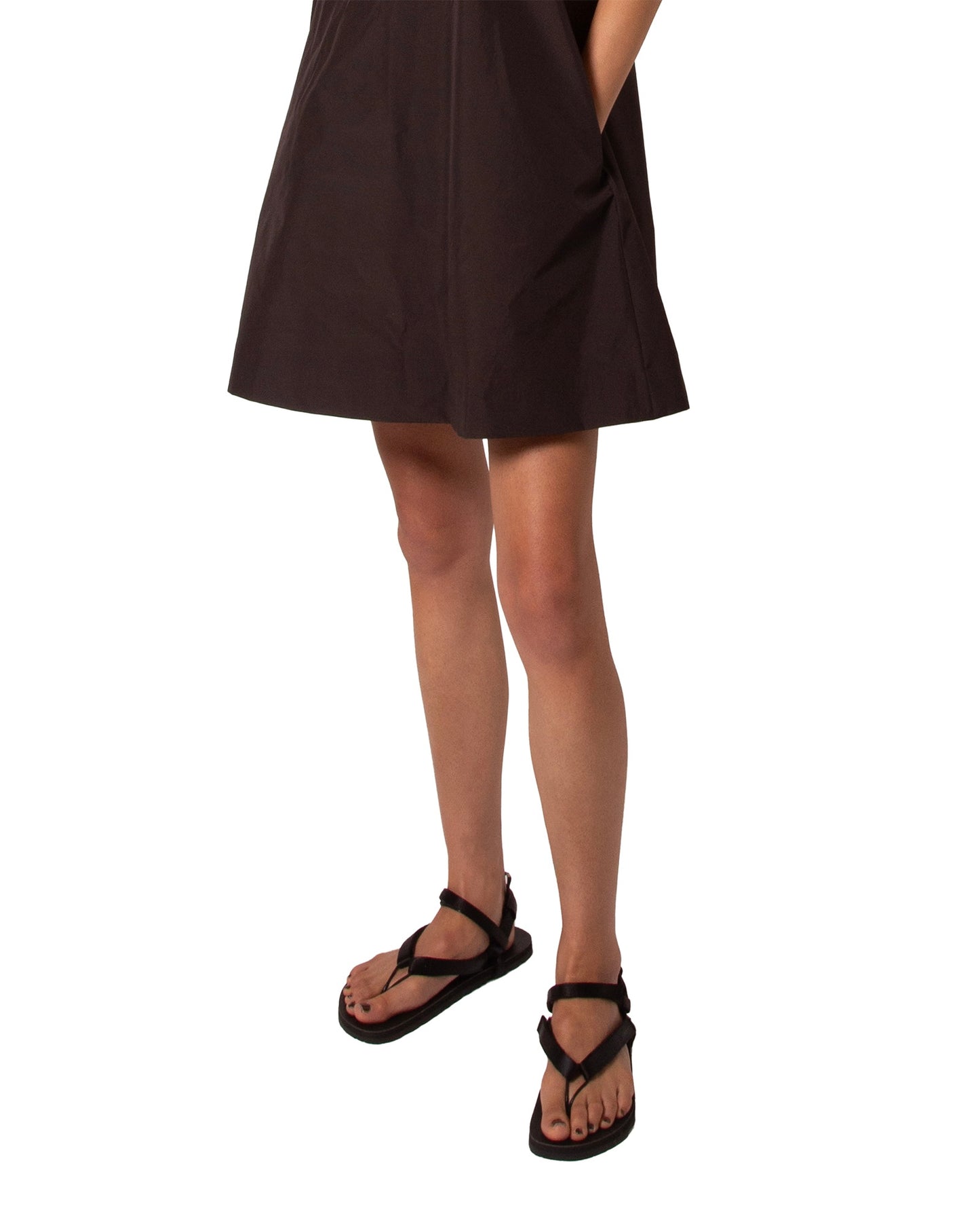Y-TYPE SANDALS IN BLACK - PUFB (W)
