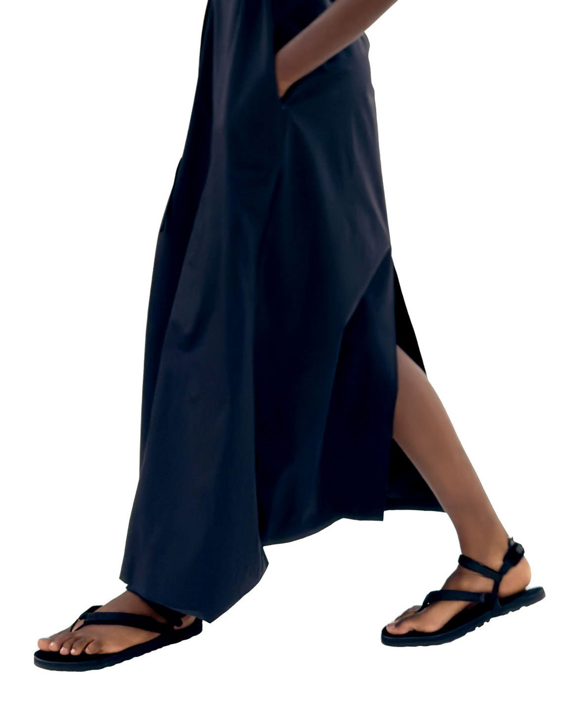Y-TYPE SANDALS IN BLACK - SFB (W)
