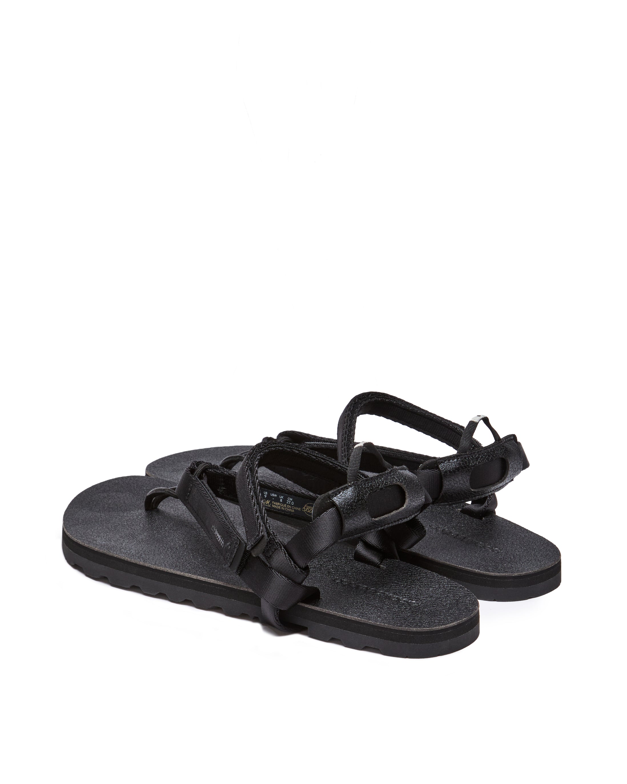 bbblllaaahhh Y-Type Sandals 26cm ブラブラブラ Y-TYPE SANDALS IN BLACK - PUFB (M) – bbblllaaahhh